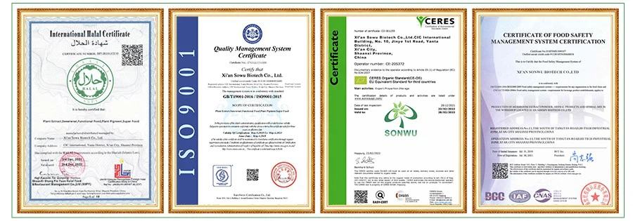 CBD Isolate Powder certificates